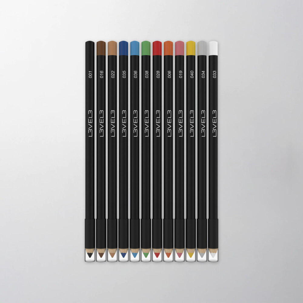 עפרונות תיחום צבעוניים L3VEL3 – מארז 12 יח׳